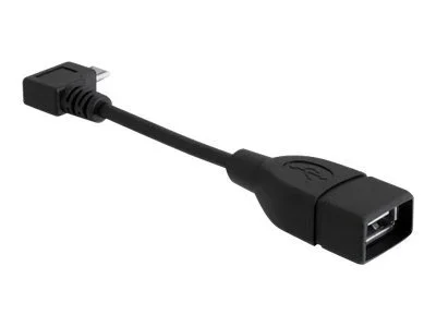 DELOCK Kabel USB micro-B St 90 Grad gew.