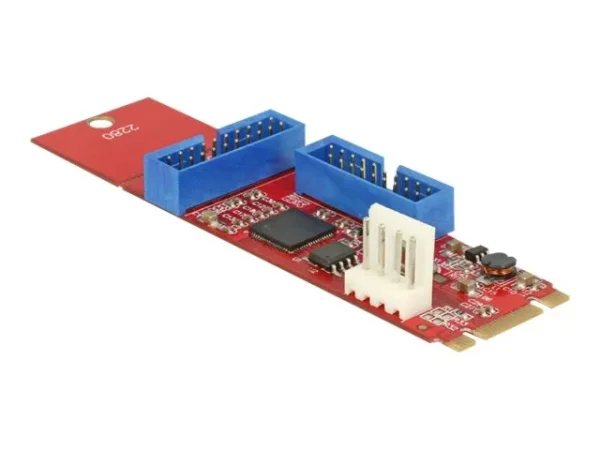 DELOCK Konverter M.2 Key B+M Stecker> 2