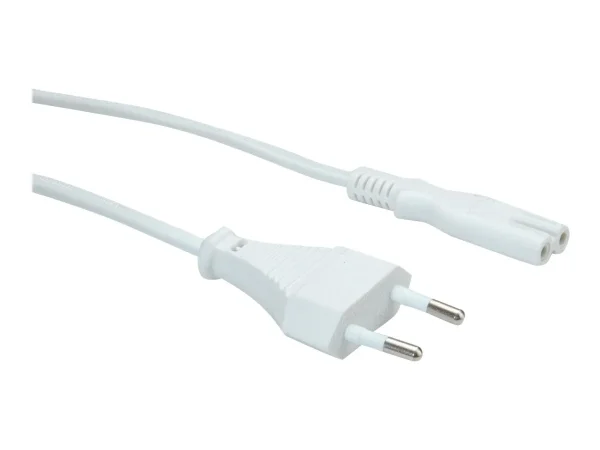 VALUE Netzkabel Euro-Flachstecker C7 1m