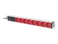 DIGITUS 1U Aluminium PDU 10A Plug C14Zul