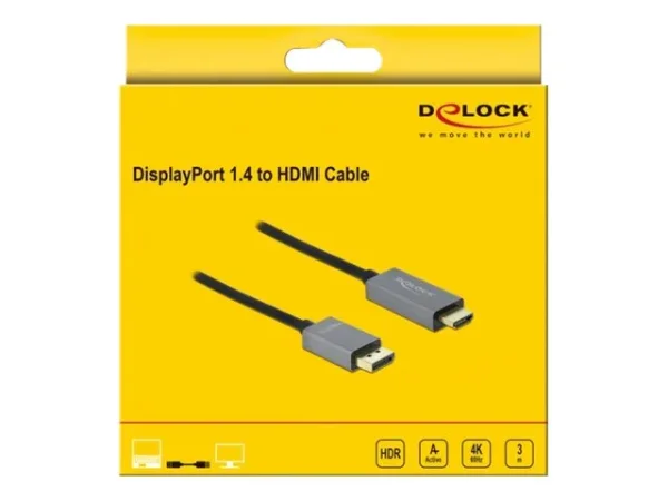 DELOCK Kabel DisplayPort 1.4 zu HDMI 2m