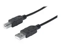 MH USB Kabel A-/B-Stecker 1,8m schwarz