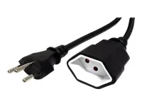 VALUE Power Cable black extension 10m