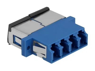 DELOCK LWL Kupplung LC Quad blau