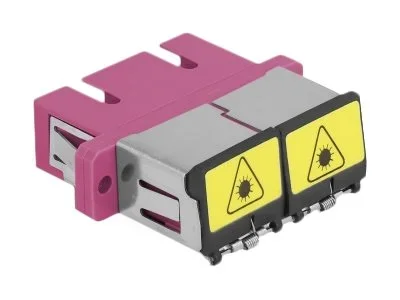 DELOCK LWL Kupplung SC Duplex violett