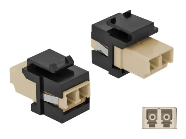 DELOCK Keystone Modul LC Duplex Buchse
