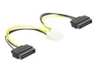 DELOCK Stromkabel 2 x SATA 15Pin Stecker