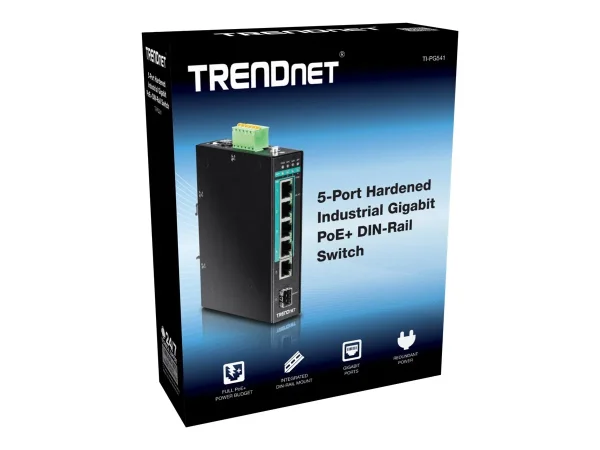 TRENDNET TI-PG541 5-Port gehärteter Sw