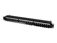 EFB Patchpanel STP 24-Port 1HE SCHWARZ