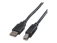 ROLINE USB 2.0 Kabel Typ A-B schwarz 3m