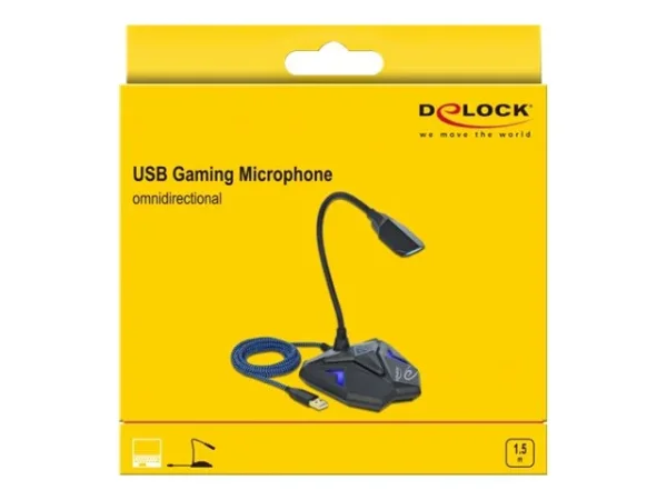 DELOCK Desktop USB Gaming Mikrofon