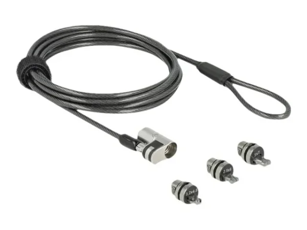 NAVILOCK Notebook Sicherungskabel mit 3