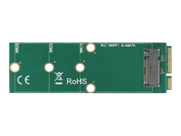 DELOCK Adapter mSATA zu M.2 Key B Slot