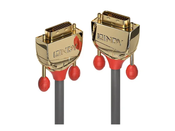 LINDY 1m DVI-D Dual Link Kabel Gold