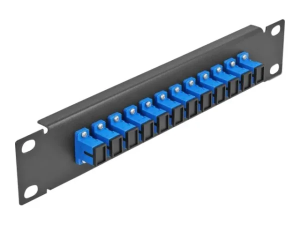 DELOCK 30,5cm LWL Patchpanel 12P SC blau