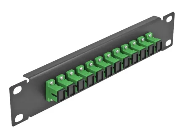 DELOCK 30,5cm LWL Patchpanel 12P SC grün