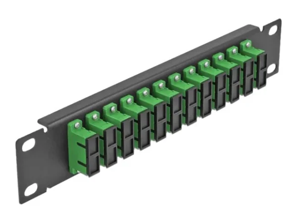 DELOCK 30,5cm LWL Patchpanel 12P SC grün