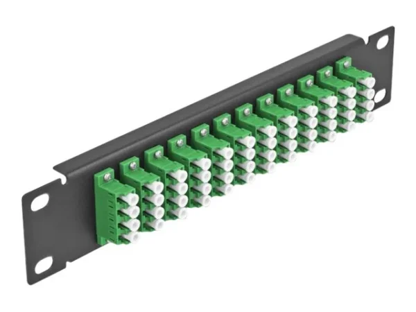 DELOCK 30,5cm LWL Patchpanel 12P LC grün