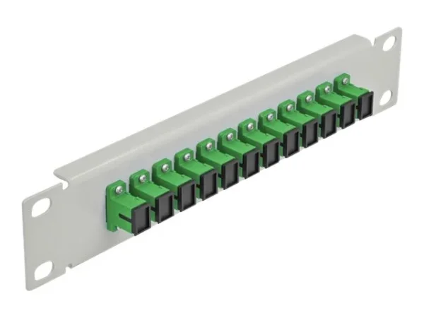 DELOCK 30,5cm LWL Patchpanel 12P SC grün