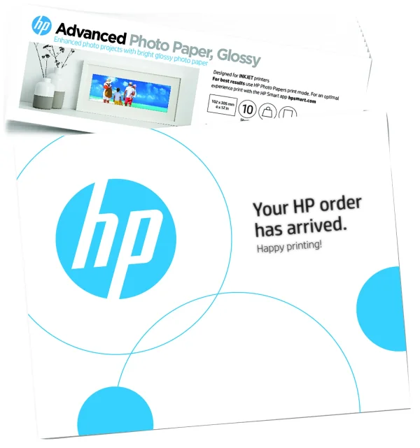 HP Advanced Photo Paper Gloss 4x12 10 Sh