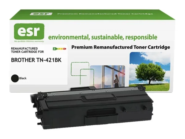 ESR cartr Brother TN-421BK blk reman 3k