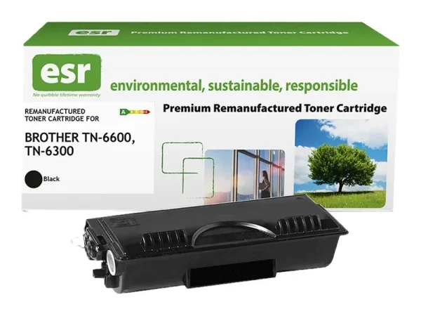 ESR cartr Brother TN-6600BK blk reman 6k