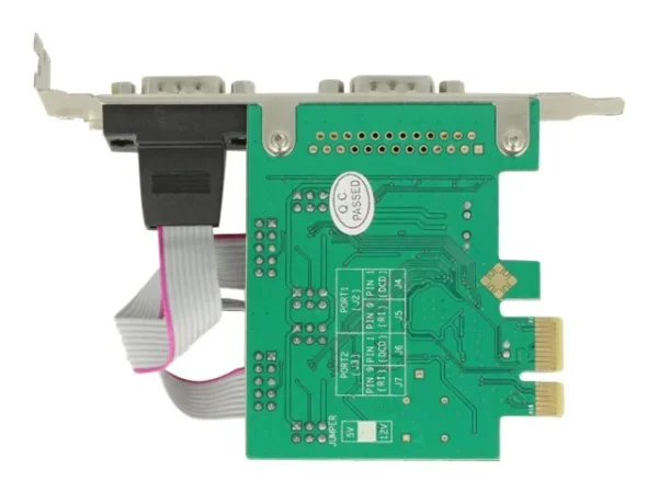DELOCK PCI Express Karte > 2 x Seriell