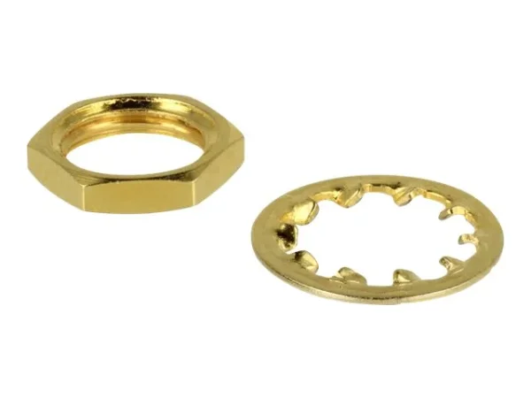 DELOCK Mutter und Sicherungsring für SMA