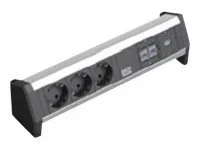 BACHMANN DESK 3x Schutzkontakt 2x CAT6