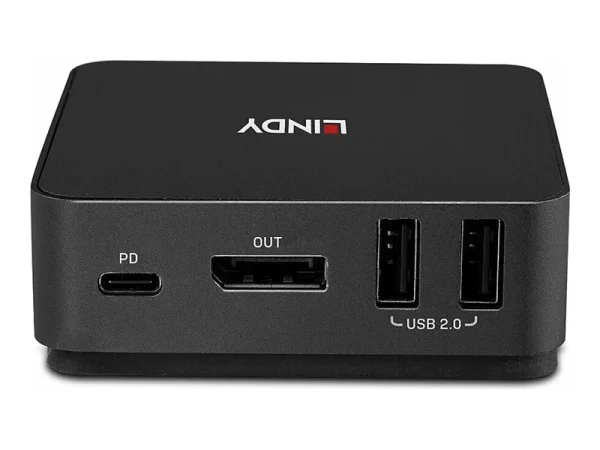 LINDY 2 Port Type C DisplayPort 1.2 KVM
