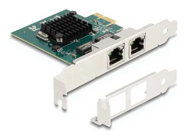 DELOCK PCI Express x1 Karte zu 2 x RJ45