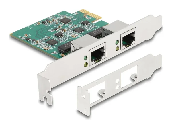 DELOCK PCI Express x1 Karte zu 2 x RJ45