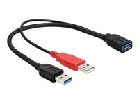 DELOCK Kabel USB 3.0 Y - Buchse 1x > USB