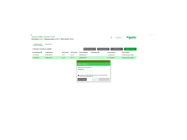APC NMC3 for 1-Ph rPDU - 5Y Supp Lic