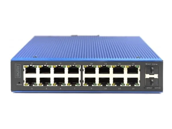 DIGITUS Ind. 16+2-Port L2 managed Gigab