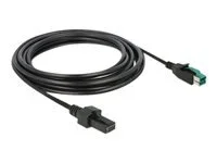 DELOCK PoweredUSB Kabel 12 V>2x 4 Pin 4m