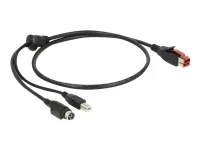 DELOCK PoweredUSB Kabel 24V>USB Typ-B 1m
