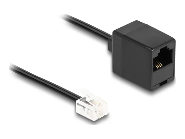 DELOCK Telefonk RJ11 zu RJ45 schwarz 10m