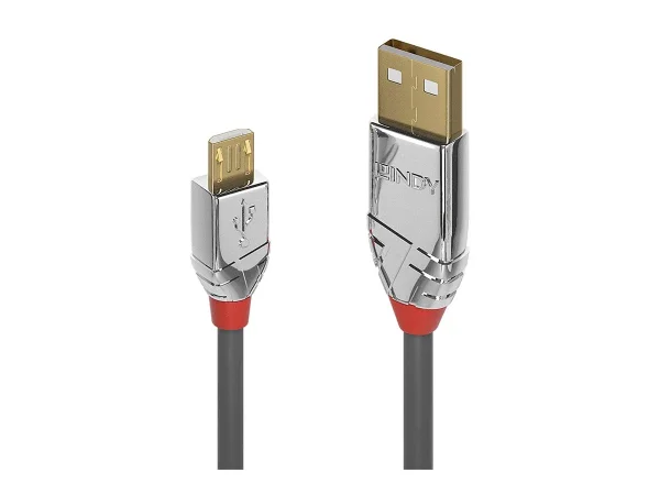 LINDY 0,5m USB 2.0 A/Micro-B Kabel Cromo