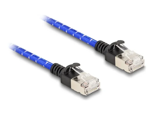 DELOCK RJ45 Netzwerkk Cat.6A 0,5 m blau