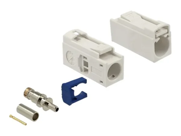 DELOCK FAKRA B Buchse 25mm zum Crimpen