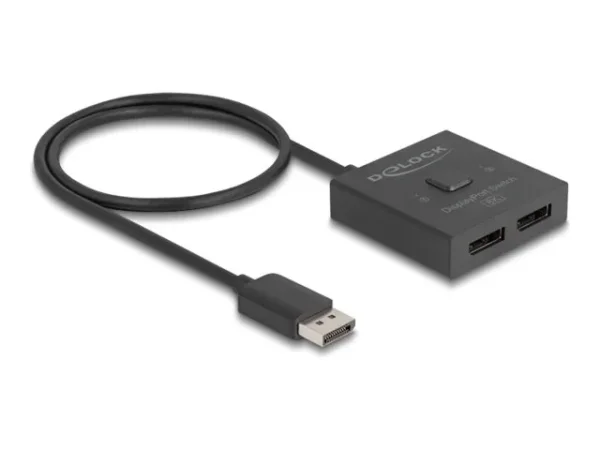 DELOCK DisplayPort Switch 2auf 1 bidi 8K