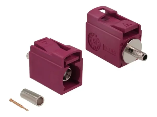 DELOCK FAKRA L Buchse 21mm zum Crimpen