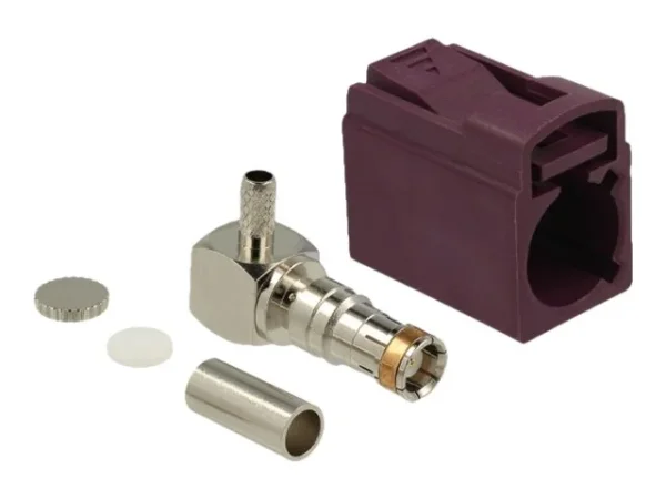 DELOCK FAKRA D Buchse 90 zum Crimpen