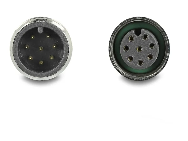 DELOCK M12 Kabel A-kodiert 8 Pin PVC 5m