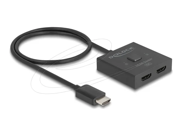 DELOCK HDMI Switch 2auf1 bidirektional8K