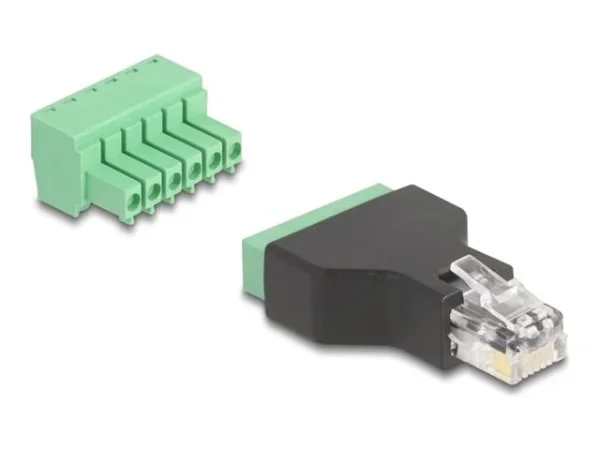 DELOCK RJ12 zu Terminalblock Adap 6 Pin