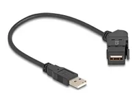 DELOCK USB 2.0 Typ-A Einbaubuchse 45 ge
