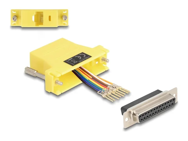 DELOCK D-Sub 25 Pin Buchse zu RJ45 Buchs
