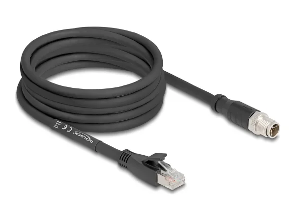 DELOCK M12 Kabel X-kodiert 8 Pin St 5m